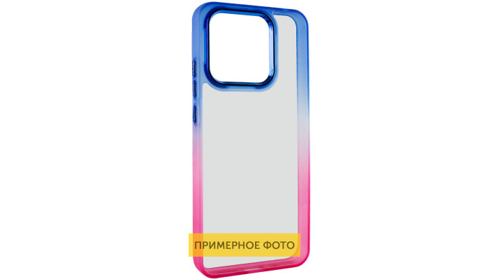 Чохол TPU+PC Fresh sip series для Xiaomi Redmi 13C / Poco C65 Рожевий / Синій - фото