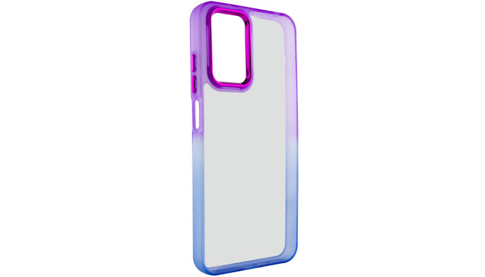 Чехол TPU+PC Fresh sip series для Samsung Galaxy A15 4G/5G Синий / Фиолетовый - фото