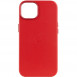 Кожаный чехол Leather Case (AA) with MagSafe для Apple iPhone 13 (6.1") Crimson