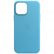 Шкіряний чохол Leather Case (AA) with MagSafe для Apple iPhone 14 Pro (6.1") Blue