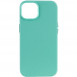Кожаный чехол Leather Case (AA) with MagSafe для Apple iPhone 14 Plus (6.7") Ice