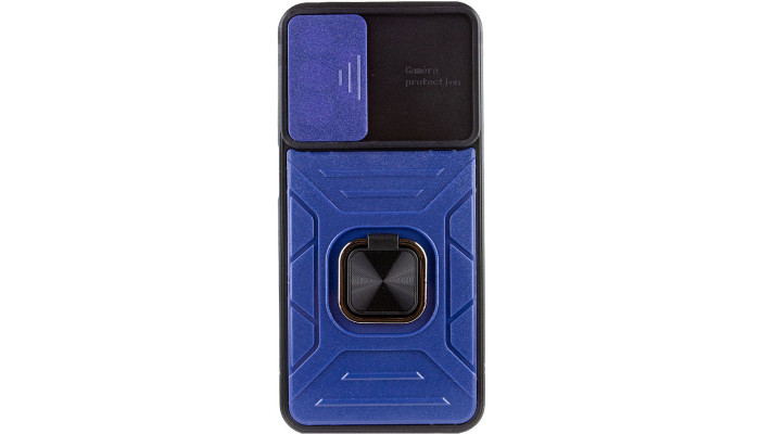 Ударопрочный чехол Camshield Flash Ring для Samsung Galaxy A33 5G Синий - фото