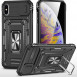 Ударопрочный чехол Camshield Army Ring для Apple iPhone XS Max (6.5") Черный / Black