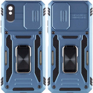 Ударостійкий чохол Camshield Army Ring для Xiaomi Redmi 9A Блакитний / Light Blue