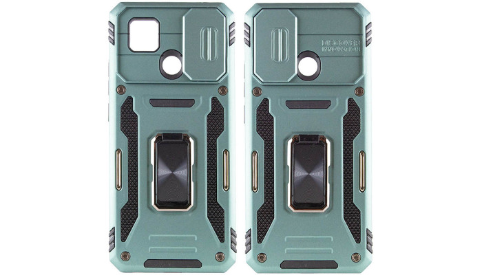 Ударостійкий чохол Camshield Army Ring для Xiaomi Redmi 9C / 10A Зелений / Light Green - фото