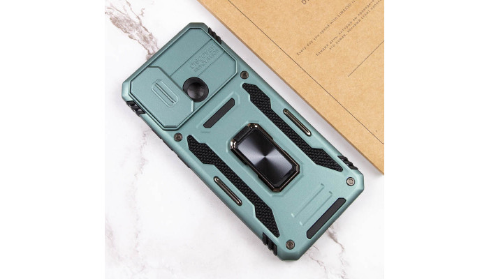 Ударостійкий чохол Camshield Army Ring для Xiaomi Redmi 9C / 10A Зелений / Light Green - фото