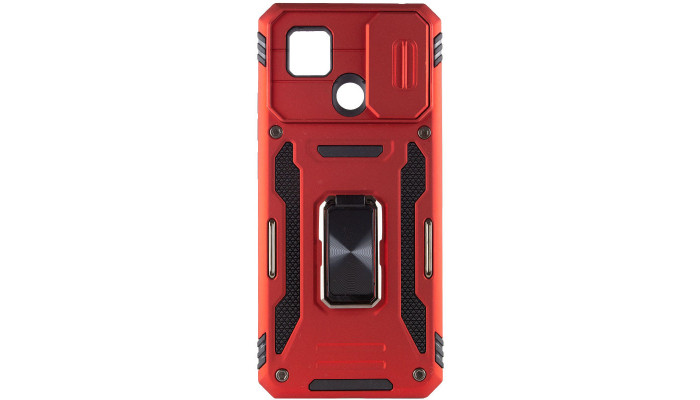 Ударостійкий чохол Camshield Army Ring для Xiaomi Redmi 9C / 10A Червоний / Red - фото