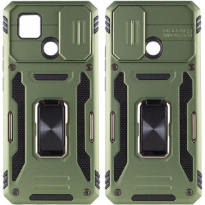 Ударопрочный чехол Camshield Army Ring для Xiaomi Redmi 9C / 10A Оливковый / Army Green