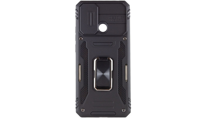 Ударопрочный чехол Camshield Army Ring для Xiaomi Redmi 9C / 10A Черный / Black - фото