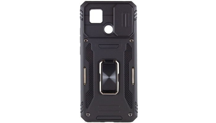 Ударопрочный чехол Camshield Army Ring для Xiaomi Redmi 9C / 10A Черный / Black - фото