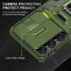 Ударопрочный чехол Camshield Army Ring для Samsung Galaxy S20 FE Оливковый / Army Green - фото