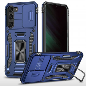 Ударостійкий чохол Camshield Army Ring для Samsung Galaxy S20 FE Синій / Navy