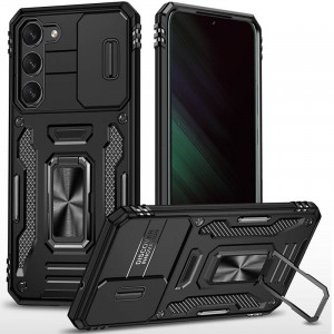 Ударопрочный чехол Camshield Army Ring для Samsung Galaxy S20 FE Черный / Black