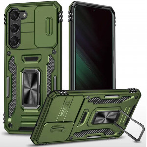 Ударостійкий чохол Camshield Army Ring для Samsung Galaxy S21 Оливковий / Army Green