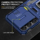 Ударостійкий чохол Camshield Army Ring для Samsung Galaxy S21 Синій / Navy - фото