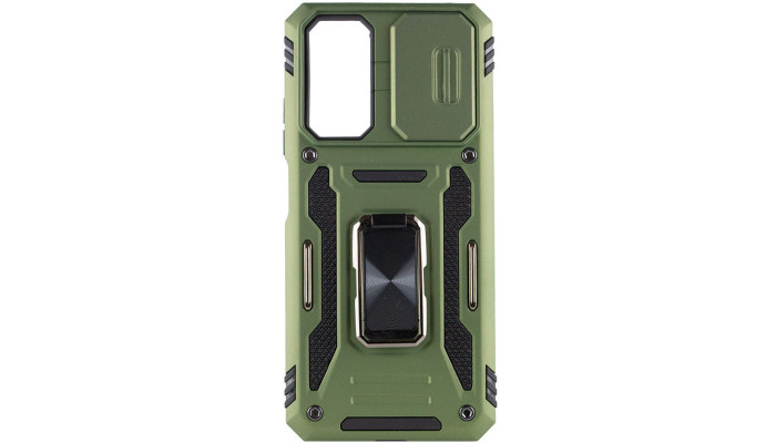 Ударопрочный чехол Camshield Army Ring для Xiaomi Redmi 10 Оливковый / Army Green - фото
