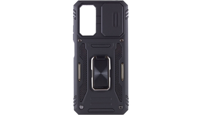 Ударостійкий чохол Camshield Army Ring для Xiaomi Redmi 10 Чорний / Black - фото