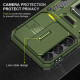 Ударопрочный чехол Camshield Army Ring для Samsung Galaxy S22+ Оливковый / Army Green - фото