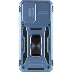 Ударопрочный чехол Camshield Army Ring для Xiaomi Redmi Note 11 Pro 4G/5G / 11E Pro / 12 Pro 4G Голубой / Light Blue