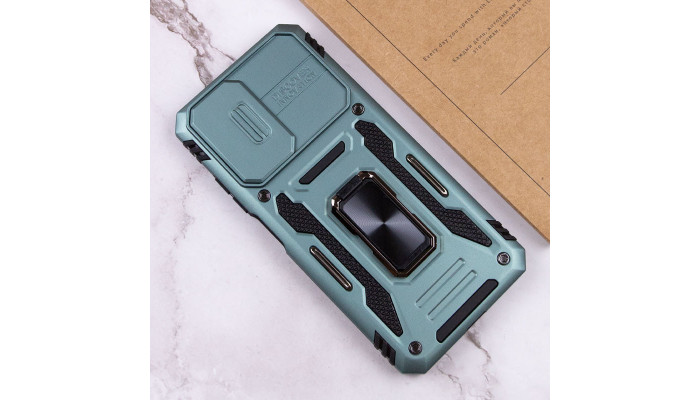 Ударопрочный чехол Camshield Army Ring для Xiaomi Redmi Note 11 Pro 4G/5G / 11E Pro / 12 Pro 4G Зеленый / Light Green - фото