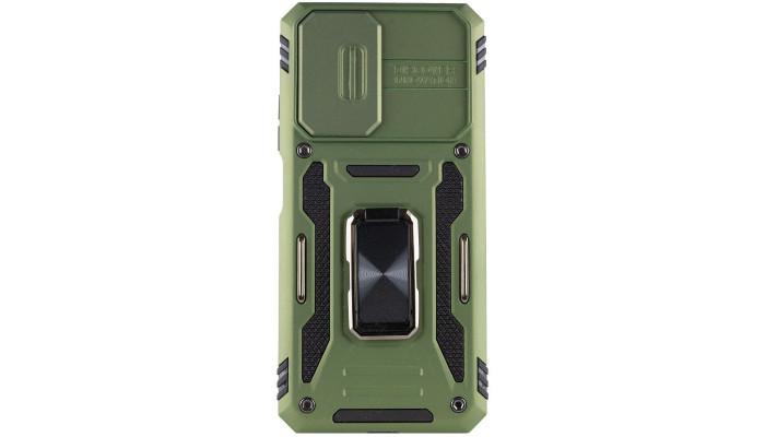 Ударостійкий чохол Camshield Army Ring для Xiaomi Redmi Note 11 Pro 4G/5G / 11E Pro / 12 Pro 4G Оливковий / Army Green - фото