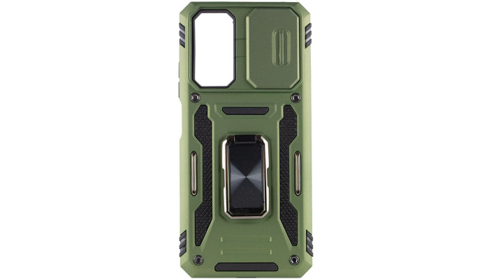 Ударопрочный чехол Camshield Army Ring для Xiaomi Redmi Note 11 Pro 4G/5G / 11E Pro / 12 Pro 4G Оливковый / Army Green - фото