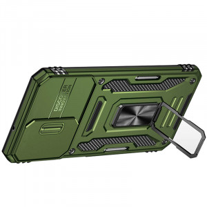 Ударопрочный чехол Camshield Army Ring для Samsung Galaxy A13 4G / A04s Оливковый / Army Green