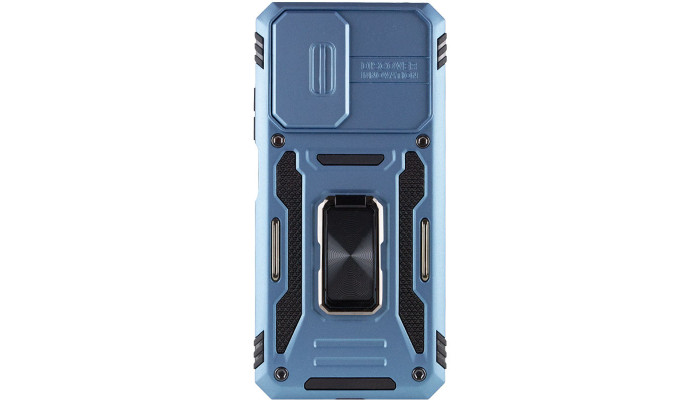 Ударопрочный чехол Camshield Army Ring для Xiaomi Redmi Note 11 (Global) / Note 11S / Note 12S Голубой / Light Blue - фото