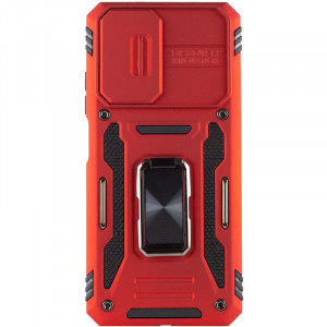 Ударопрочный чехол Camshield Army Ring для Xiaomi Redmi Note 11 (Global) / Note 11S / Note 12S Красный / Red