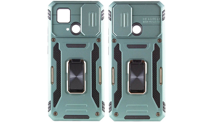 Ударостійкий чохол Camshield Army Ring для Xiaomi Redmi 10C Зелений / Light Green - фото