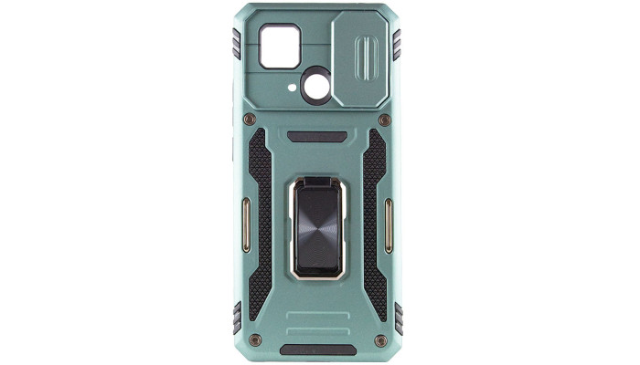 Ударостійкий чохол Camshield Army Ring для Xiaomi Redmi 10C Зелений / Light Green - фото