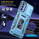 Ударопрочный чехол Camshield Army Ring для Samsung Galaxy M23 5G / M13 4G Голубой / Light Blue - фото