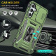 Ударопрочный чехол Camshield Army Ring для Samsung Galaxy A34 5G Оливковый / Army Green - фото