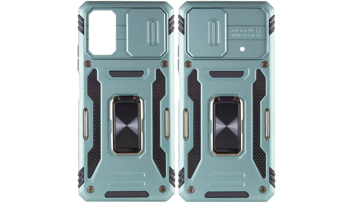 Ударостійкий чохол Camshield Army Ring для Xiaomi Poco X5 Pro 5G / Note 12 Pro 5G Зелений / Light Green - фото