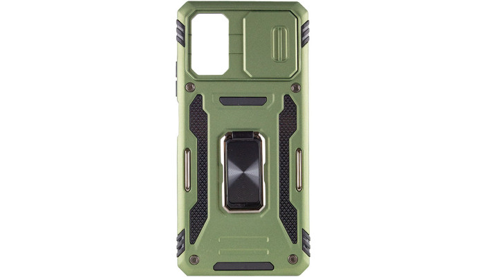 Ударостійкий чохол Camshield Army Ring для Xiaomi Poco X5 Pro 5G / Note 12 Pro 5G Оливковий / Army Green - фото
