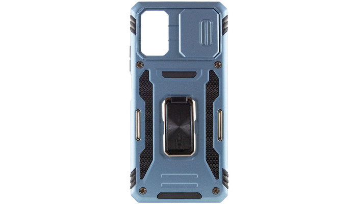 Ударопрочный чехол Camshield Army Ring для Xiaomi Poco F5 / Note 12 Turbo Голубой / Light Blue - фото