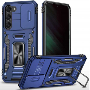 Ударостійкий чохол Camshield Army Ring для Samsung Galaxy S23 FE Синій / Navy