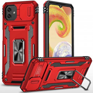 Ударопрочный чехол Camshield Army Ring для Samsung Galaxy A05 Красный / Red