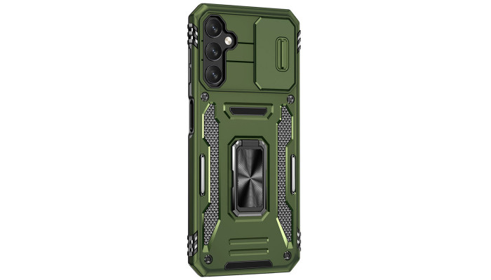 Ударостійкий чохол Camshield Army Ring для Samsung Galaxy S24 Оливковий / Army Green - фото