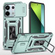 Ударопрочный чехол Camshield Army Ring для Xiaomi Redmi Note 13 Pro 4G / Poco M6 Pro 4G Зеленый / Light Green - фото