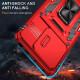 Ударопрочный чехол Camshield Army Ring для Xiaomi Redmi Note 13 Pro 4G / Poco M6 Pro 4G Красный / Red - фото