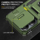 Ударопрочный чехол Camshield Army Ring для Xiaomi Redmi Note 13 Pro 4G / Poco M6 Pro 4G Оливковый / Army Green - фото