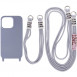 Чохол TPU two straps California для Apple iPhone 12 Pro / 12 (6.1") Сірий / Stone