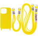 Чехол TPU two straps California для Apple iPhone 12 Pro Max (6.7") Желтый