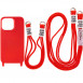 Чехол TPU two straps California для Apple iPhone 12 Pro Max (6.7") Красный