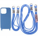 Чохол TPU two straps California для Apple iPhone 13 Pro Max (6.7") Синій / Cosmos blue