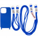 Чохол TPU two straps California для Apple iPhone 13 Pro (6.1") Синій / Iris