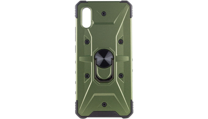 Ударостійкий чохол Pathfinder Ring для Xiaomi Redmi 9A Зелений / Army Green - фото