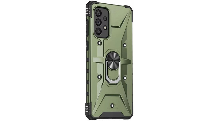 Ударопрочный чехол Pathfinder Ring для Samsung Galaxy A33 5G Зеленый / Army Green - фото