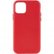Кожаный чехол Leather Case (AA Plus) для Apple iPhone 11 (6.1") Crimson